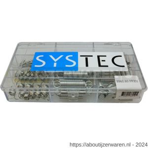 Systec assortimentsdoos 9-vaks trekveer staal verzinkt VZ - W51400076 - afbeelding 1