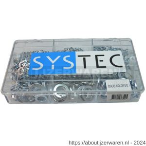 Systec assortimentsdoos 9-vaks veerring staal verzinkt VZ DIN 127B - W51400077 - afbeelding 1