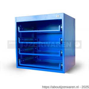 Systec ladesysteem voor 4 stalen koffers 400x400x300 mm - W51407067 - afbeelding 1