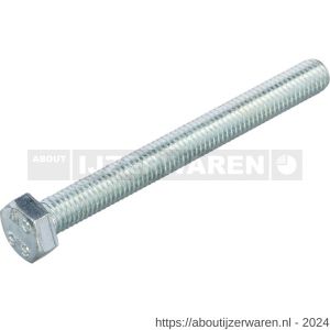 Hoenderdaal tapbout staal verzinkt VZ 8.8 SW 7 DIN 933 M4x40 mm 500 stuks - W51400977 - afbeelding 1