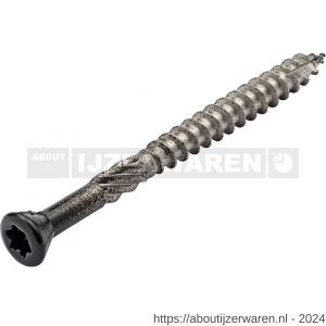 Proftec tuinhoutschroef RVS 410 lenskop LK zwarte kop met snijpunt Torx TX 20 4.0x40/24 mm doos 200 stuks - W51406623 - afbeelding 1