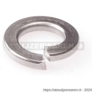 Hoenderdaal veerring RVS A2 DIN 127B M4 4.8x7.6x0.9 mm 250 stuks - W51402952 - afbeelding 1