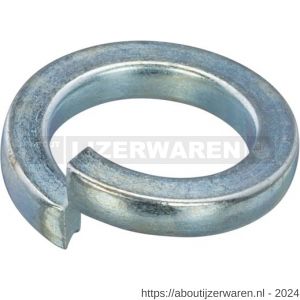 Hoenderdaal veerring staal verzinkt VZ DIN 127B M18 18.2x29.4x3.5 mm 100 stuks - W51402980 - afbeelding 1