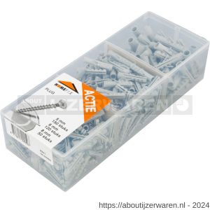 Homefix assortimentskuip pluggen 5, 6 en 8 mm kuip 320 stuks - W51400087 - afbeelding 1