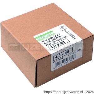 Hoenderdaal spaanplaatschroef RVS A2 lenskop LK Pozidriv PZ 2 4.5x25 mm 200 stuks - W51406587 - afbeelding 2