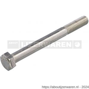 Hoenderdaal zeskantbout RVS A2 SW 8 DIN 931 M5x30 mm 200 stuks - W51400821 - afbeelding 1