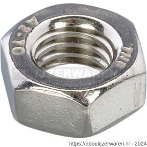 Hoenderdaal zeskantmoer RVS A2 SW 5.5 DIN 934 M3 250 stuks - W51401994 - afbeelding 1