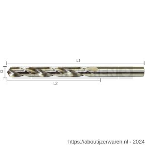 Labor AL000120 metaalboor DIN 338 HSS-G geslepen 1.2x16/38 mm etui - W50300581 - afbeelding 1