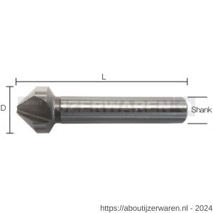 Labor AY901040 verzinkboor DIN 335c HSS-G geslepen 10.4 mm (M5) koker - W50301551 - afbeelding 1