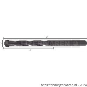 Labor ED000500 tegelboor TSM HM 5.0x85x50/85 mm etui - W50301676 - afbeelding 1