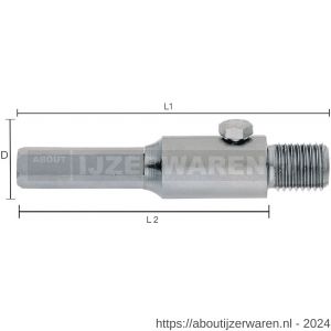 Labor GV200200 houder 200 mm zeskant 11 mm voor dozenboor M16 koker - W50303976 - afbeelding 1