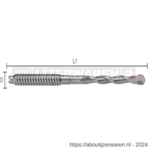 Labor GW412155 centreerboor met Heavy Duty draad 12.0x155 mm voor dozenboren etui - W50302460 - afbeelding 1