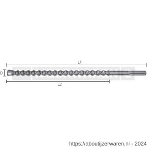 Labor GX180940 SDS Max Premium PGM hamerboor 4-snijder 18.0x800/940 mm clip - W50302483 - afbeelding 1