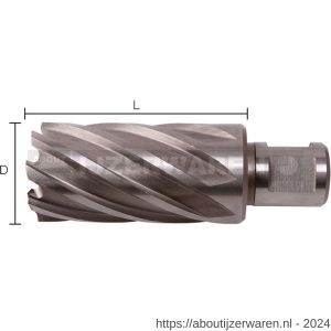 Labor LK320300 kernboor HSS-G M2 voor magneetboormachine Weldon 32.0x30 mm koker - W50303322 - afbeelding 1