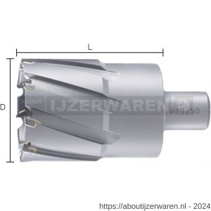 Labor LS270300 kernboor TCT voor magneetboormachine Uni 27.0x30 mm koker - W50303505 - afbeelding 1