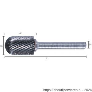 Labor RBUC1000 HM stiftfrees universele vertanding type C ronde kop 10.0x20/65 mm koker - W50304411 - afbeelding 1