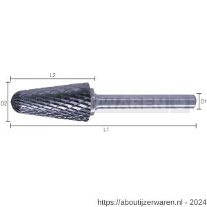 Labor RBUL0300 HM stiftfrees universele vertanding type L kegel met ronde kop 3.0x13/39 mm koker - W50303622 - afbeelding 1