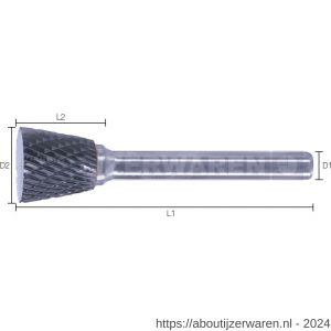 Labor RBUN0600 HM stiftfrees universele vertanding type N trapezium 6.0x7/52 mm koker - W50304419 - afbeelding 1