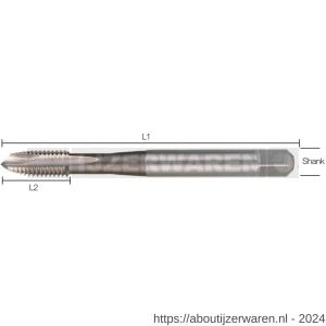 Labor SM232040 machinetap DIN 371B HSS-G geslepen doorlopende gaten M4 etui - W50303696 - afbeelding 1