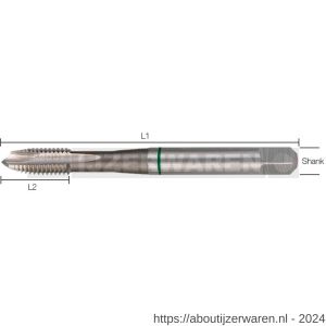 Labor SN232100 machinetap DIN 371B HSS-Co Cobalt 5 % doorlopende gaten M10 etui - W50303706 - afbeelding 1