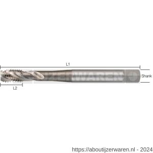 Labor SR234030 machinetap DIN 371C HSS-Co Cobalt 5 % blinde gaten M3 etui - W50304381 - afbeelding 1