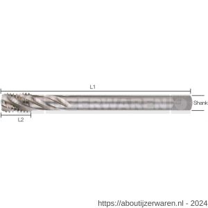 Labor ST233220 machinetap DIN 376C HSS-Co Cobalt 5 % blinde gaten M22 koker - W50304382 - afbeelding 1