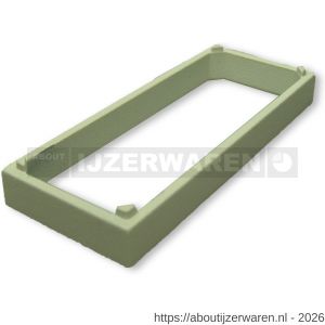 Dulimex DX RBM TP1000 WE tussenplaat voor raambeslag RBM zamac epoxy coating wit - W30202673 - afbeelding 1