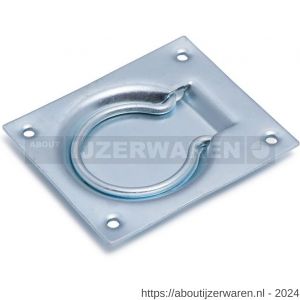 Dulimex DX LKR 075 BV luikring 75x90 mm staal verzinkt - W30202668 - afbeelding 1