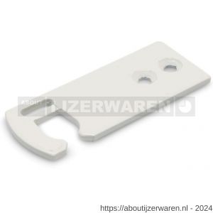 Dulimex DX SH 865B sluithaak vlak model links voor tuimel- en draai kiep-ramen staal wit geepoxeerd - W30204961 - afbeelding 1