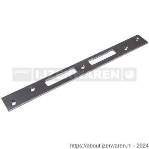 Dulimex DX HSP 3030B rechte sluitplaat 300x30x3 mm staal verchroomd - W30202069 - afbeelding 1