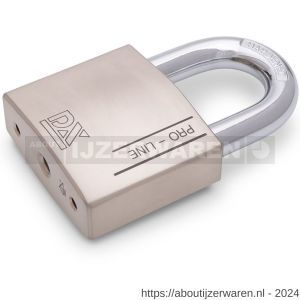 Dulimex DX HSPRO 70 R SE hangslot DX PRO-line 70 mm verschillend sluitend uitneembare beugel 3 sleutels en security card zilver - W30204154 - afbeelding 1
