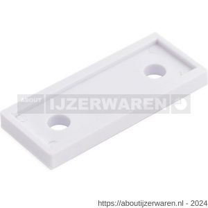 Dulimex DX RUZW OPK 1 WE onderlegplaat raamkozijn voor RUZ-W-010 serie plastic wit - W30202997 - afbeelding 1