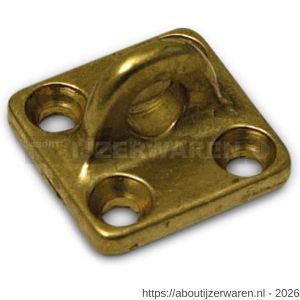 Dulimex DX KHE 0501 oog voor kajuithaak 50, 75 en 100 mm messing gepolijst - W30200747 - afbeelding 1