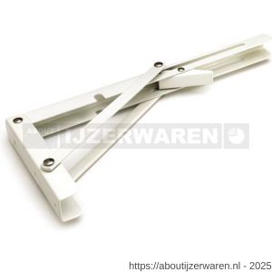 Dulimex DX ES 5130B drager automatisch opvouwbaar 300x160 mm staal wit gelakt - W30200872 - afbeelding 1