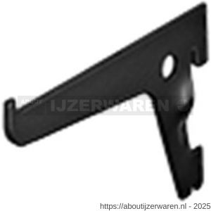 Dolle ES 100E BE drager enkel 100 mm zwart - W30204372 - afbeelding 1