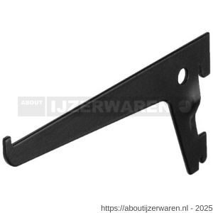 Dolle ES 150E BE drager enkel 150 mm zwart - W30204373 - afbeelding 1