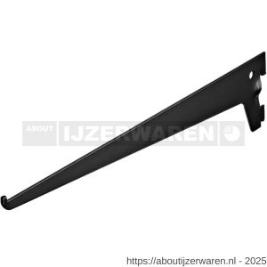 Dolle ES 350E BE drager enkel 350 mm zwart - W30204377 - afbeelding 1