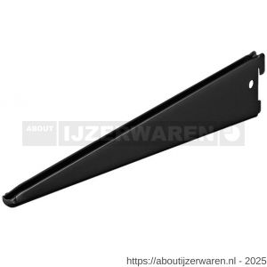 Dolle ES 370D BE drager dubbel 370 mm zwart - W30204384 - afbeelding 1