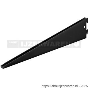 Dolle ES 470D BE drager dubbel 470 mm zwart - W30204385 - afbeelding 1