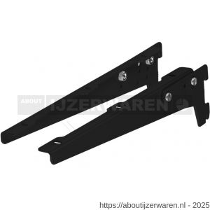 Dolle ESV 300 BE drager verstelbaar 300 mm zwart gelakt - W30204832 - afbeelding 1