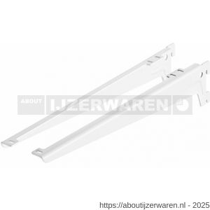 Dolle ESH 180 WE hoeksteun 180 mm wit gelakt - W30203558 - afbeelding 1