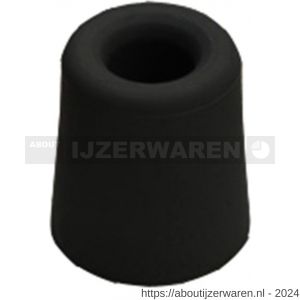 Dulimex DX DBR 24 BE deurbuffer DX diameter 30x24 mm rubber zwart - W30202626 - afbeelding 1