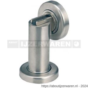 Deni DVZ M 3881 SS deurvastzetter magnetisch luxe lengte 75 mm voetplaat rond 50 mm blinde montage RVS 3881 0000 83 - W30204215 - afbeelding 1