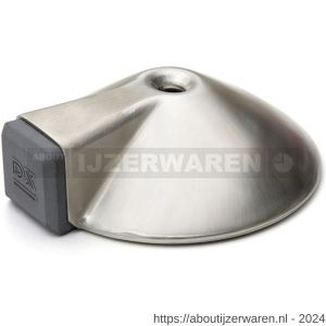 Dulimex DX DST V ZB 85SF deurstopper 85x26 mm vloermodel met antraciet zijbuffer RVS - W30202620 - afbeelding 1