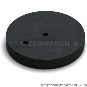 Dulimex DX ACC 12 DST V rubber onderlegger 12x85 mm voor deurstopper vloermodel met zijbuffer 85x26 mm RVS rubber antraciet - W30202623 - afbeelding 1