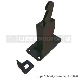 Dulimex DX DVZ HD W BE deurvastzetter heavy duty inclusief opvangoog wandmodel staal - W30205013 - afbeelding 1