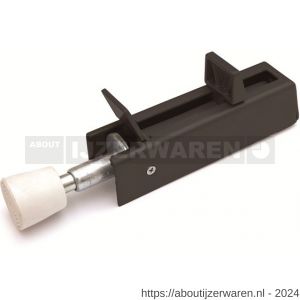 IBFM DVZ VZ12230BM deurvastzetter voetstift DX 30x122 mm schootuitslag 54 mm deur tot 60 kg zamac zwart - W30203677 - afbeelding 1