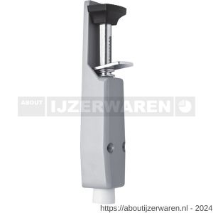 Deni DVZ VL030 SE deurvastzetter voetstift Luxe 40x193 mm schootuitslag 30 mm deur tot 40 kg stang staal verzinkt huis zamac zilver - W30203615 - afbeelding 1