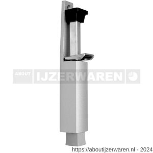 Deni DVZ VL060 SE deurvastzetter voetstift Luxe 32x207 mm schootuitslag 60 mm deur tot 80 kg stang staal verzinkt huis zamac zilver - W30203616 - afbeelding 1