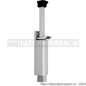 Deni DVZ VL090 SE deurvastzetter voetstift Luxe 32x242 mm schootuitslag 90 mm deur tot 80 kg stang staal verzinkt huis zamac zilver - W30203618 - afbeelding 1